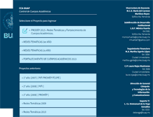 Tablet Screenshot of cca.buap.mx