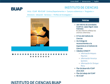 Tablet Screenshot of icuap.buap.mx