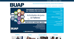 Desktop Screenshot of formaciondocente.buap.mx